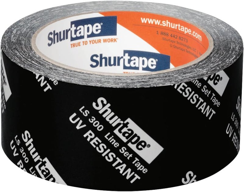 Shurtape LS 300 HVAC Line Set Tape, 55m Length x 48mm Width, Black (Pack of 1) - Image 1